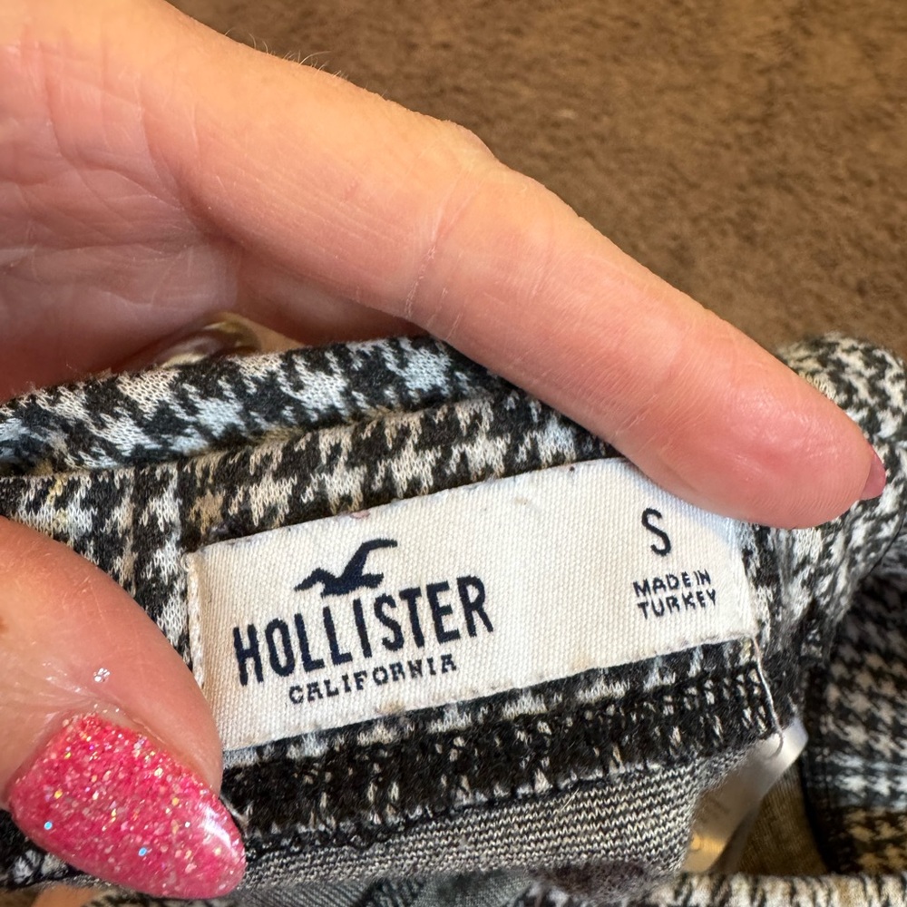 2 FOR $20Holluster Plaid Jumper Suspenders Pinafore Skirt Overalls School Girl S - Picture 5 of 10